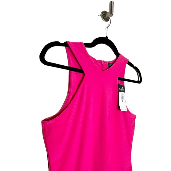 Lauren Ralph Lauren Cutaway Jersey Tank Pink Size Small - Picture 4 of 7